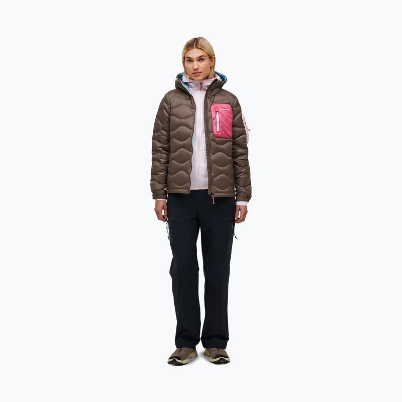 Női pehelykabát Peak Performance Helium Utility Down terrain tan/mountain blush 2