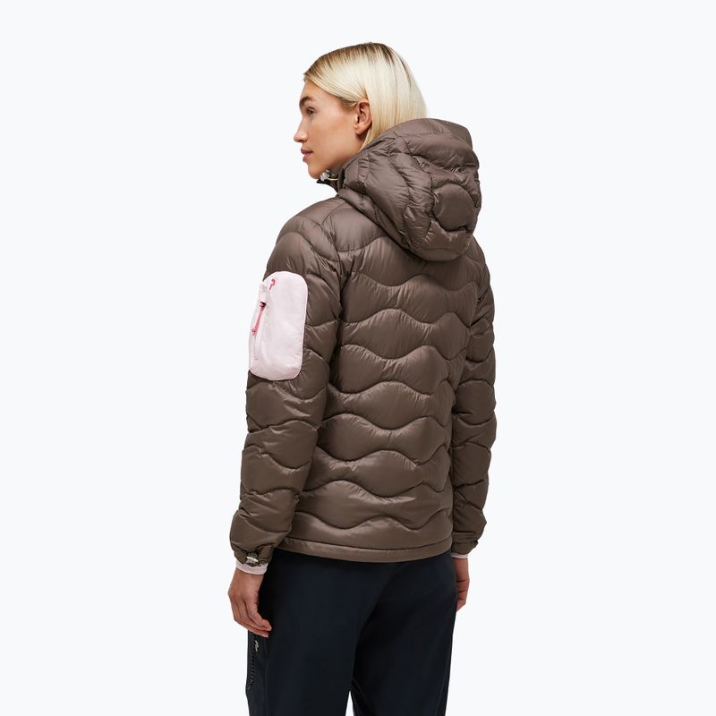 Női pehelykabát Peak Performance Helium Utility Down terrain tan/mountain blush 3