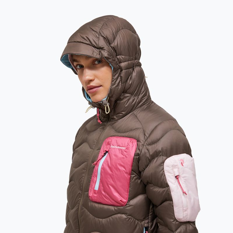 Női pehelykabát Peak Performance Helium Utility Down terrain tan/mountain blush 4
