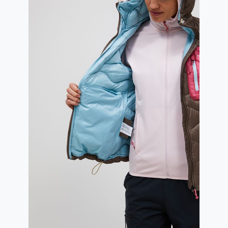 Női pehelykabát Peak Performance Helium Utility Down terrain tan/mountain blush 5