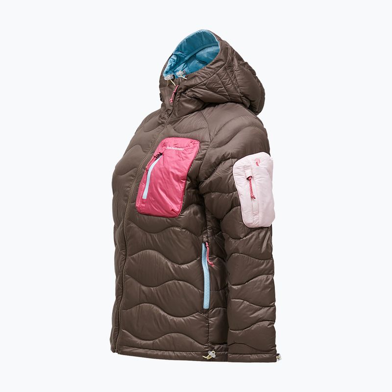 Női pehelykabát Peak Performance Helium Utility Down terrain tan/mountain blush 9
