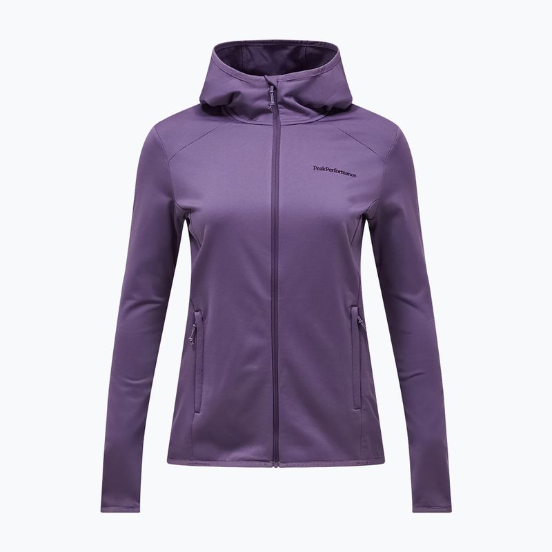 Női túra pulóver Peak Performance Light Zip Hood montana grape 5
