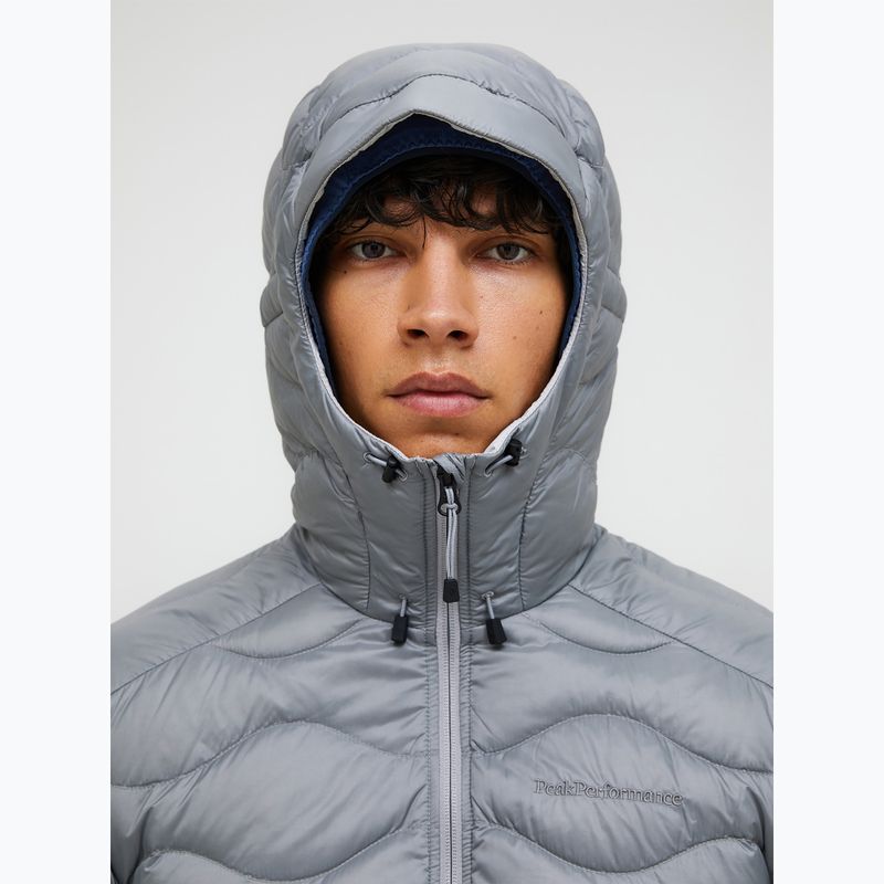 Férfi pehelykabát Peak Performance Helium Down Hood lt grey/antarctica 3