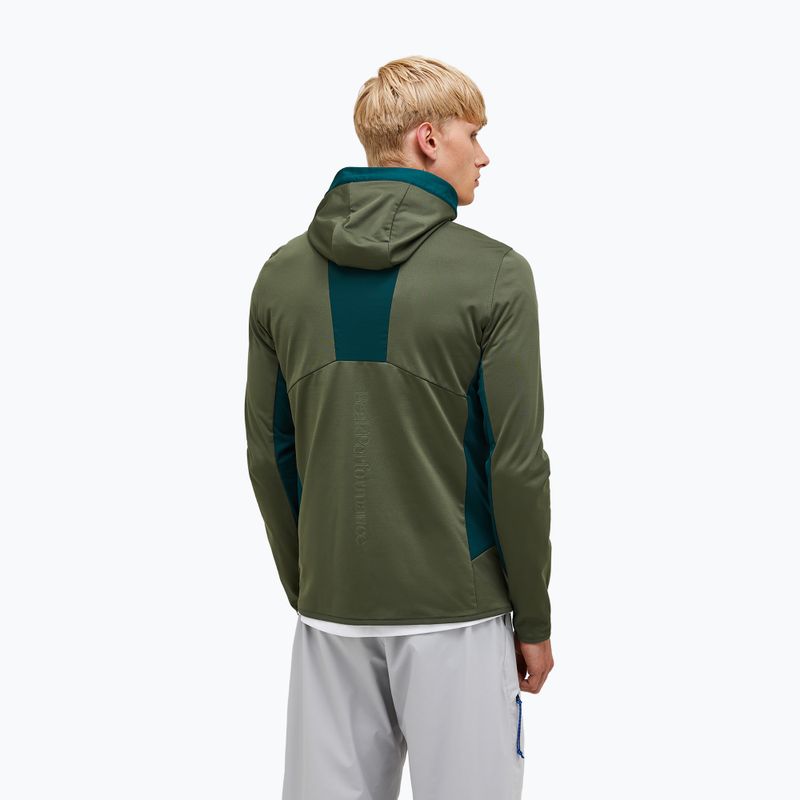 Férfi pulóver Peak Performance Utility Light Zip pine needle/ponderosa pine 2