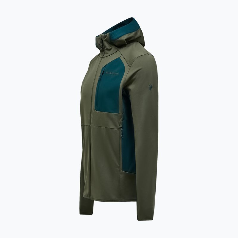 Férfi pulóver Peak Performance Utility Light Zip pine needle/ponderosa pine 5