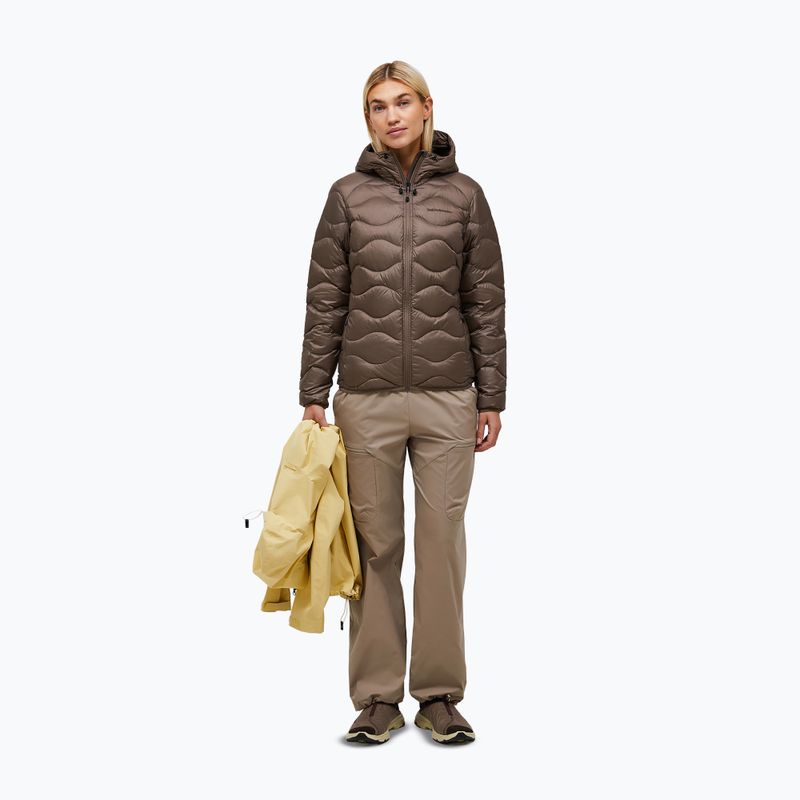 Női pehelykabát Peak Performance Helium Down Hood terrain tan 2