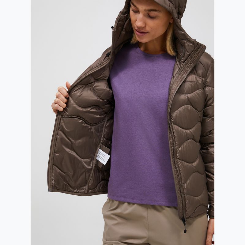 Női pehelykabát Peak Performance Helium Down Hood terrain tan 4