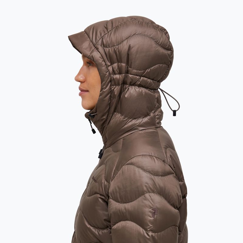 Női pehelykabát Peak Performance Helium Down Hood terrain tan 5