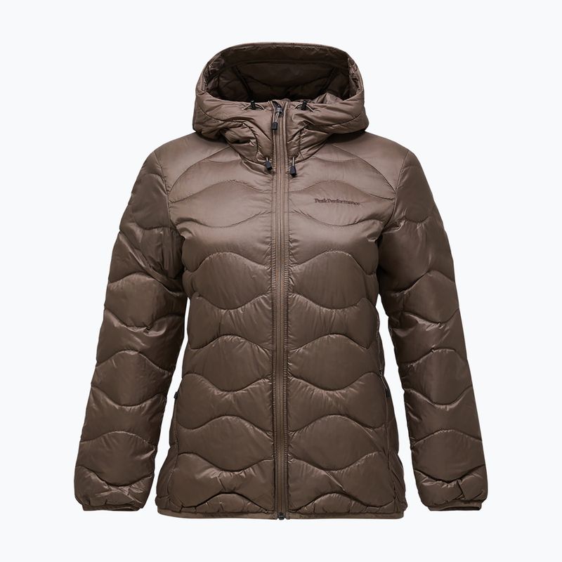 Női pehelykabát Peak Performance Helium Down Hood terrain tan 6
