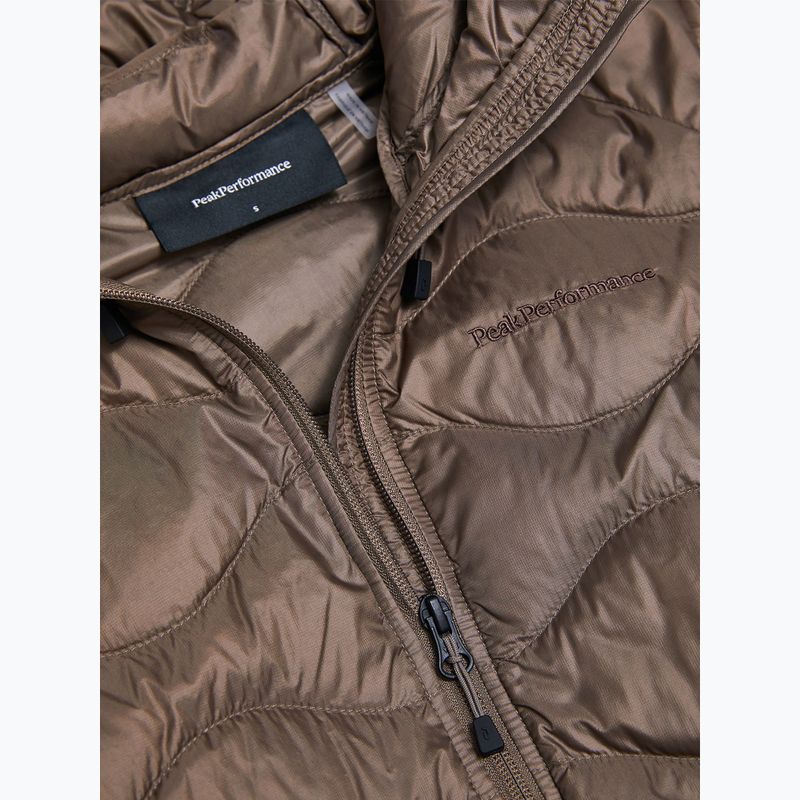 Női pehelykabát Peak Performance Helium Down Hood terrain tan 9