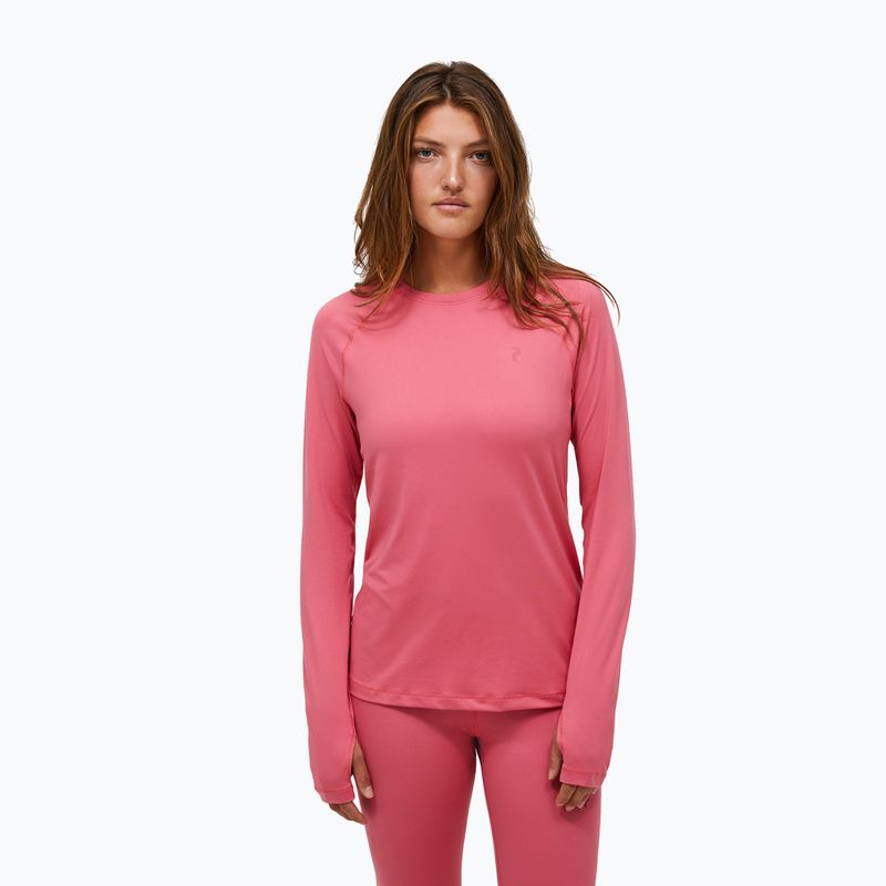Női Termoaktiv pulóver Peak Performance Spirit Crew mountain blush