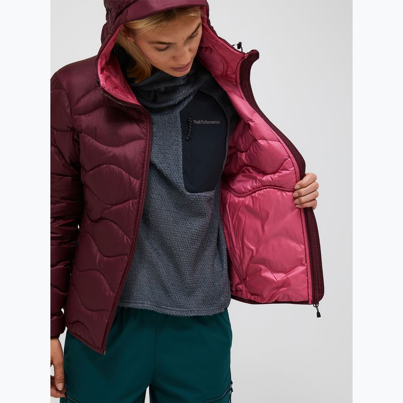 Női pehelykabát Peak Performance Helium Down Hood Porto/Mountain Blush 4