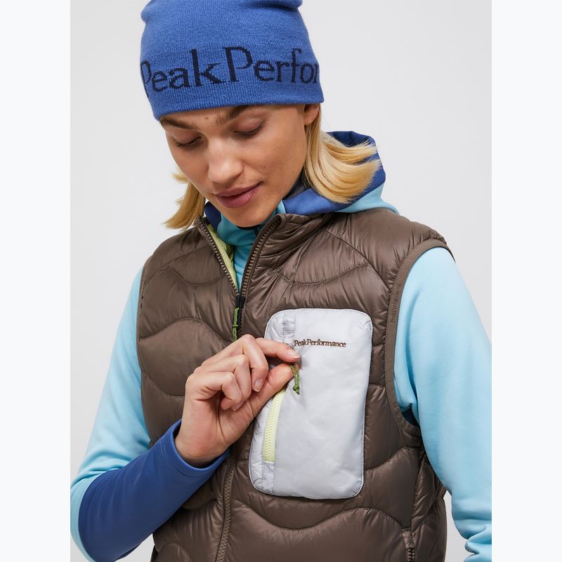 Női ujjatlan Peak Performance Helium Utility Down terrain tan/antarctica 3