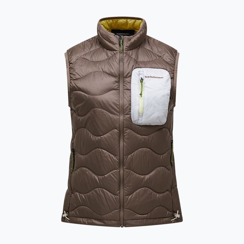 Női ujjatlan Peak Performance Helium Utility Down terrain tan/antarctica 5