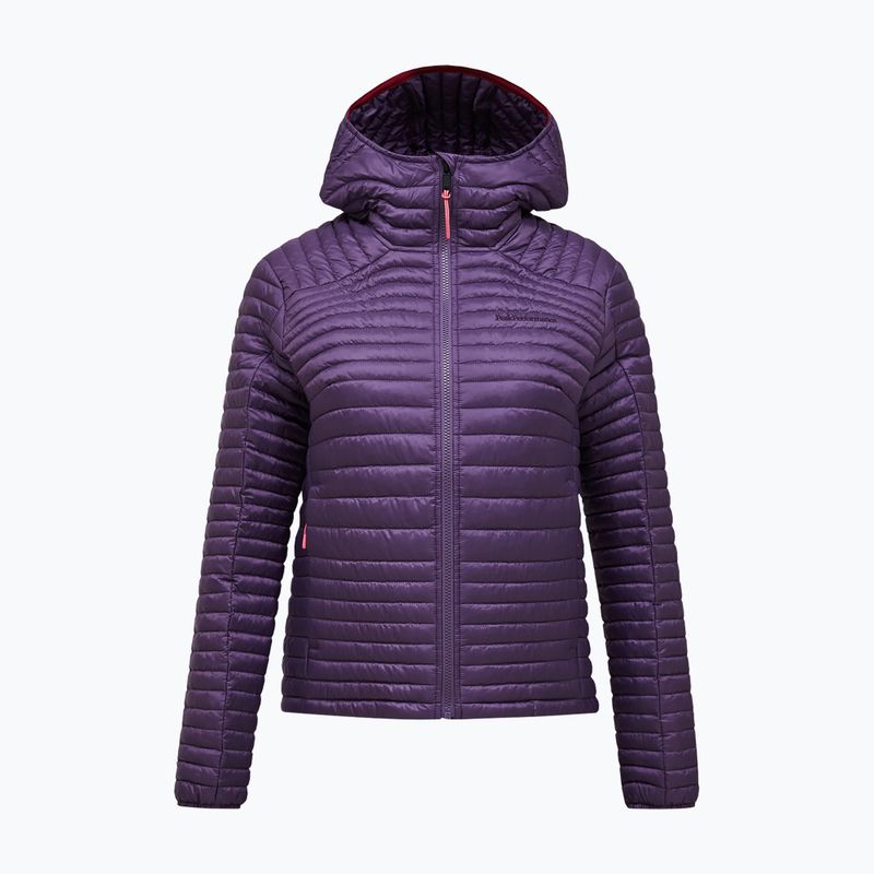 Női bélelt kabát Peak Performance Monolight Synthetic Hood montana grape 5