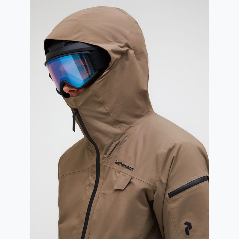 Férfi kabát Peak Performance Alpine GTX 2L Insulated Shell terrain tan 4