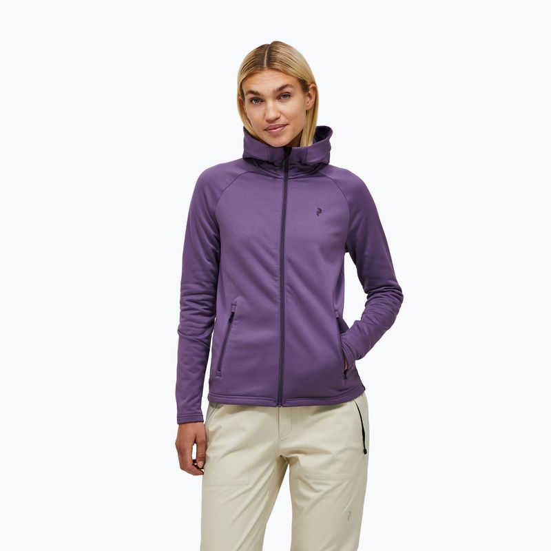 Női pulóver Peak Performance Rider Essentials montana grape/montana grape