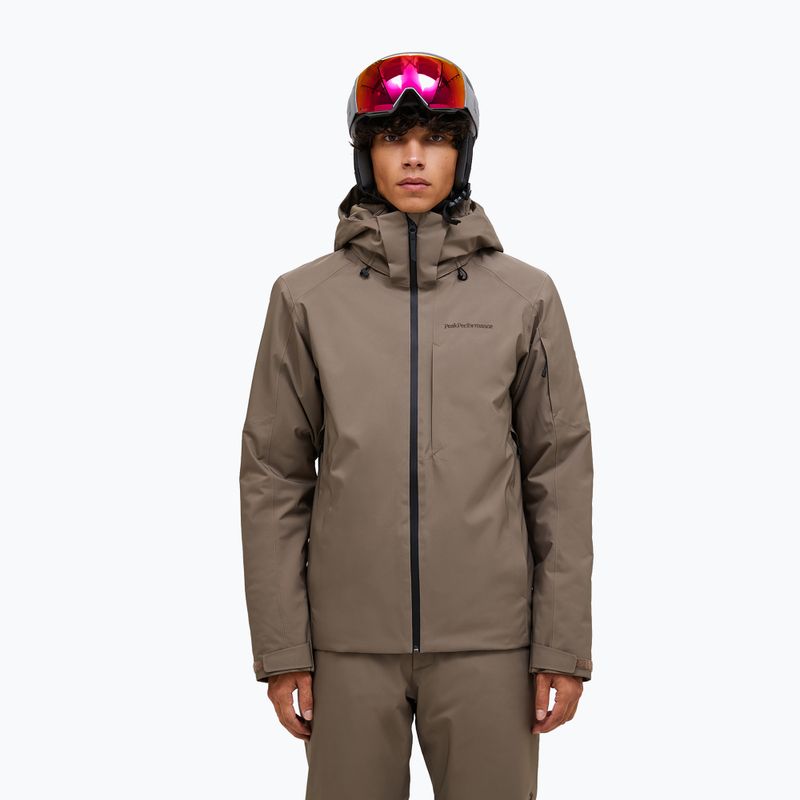 Férfi síkabát Peak Performance Maroon Insulated terrain tan