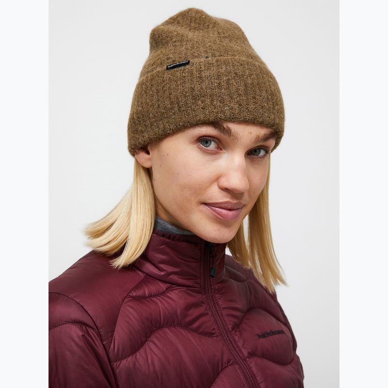 Téli sapka Peak Performance Woolblend meadow moss 2