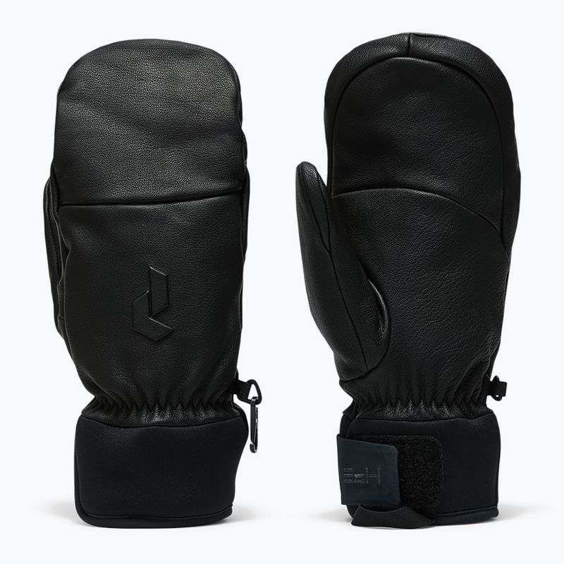 Síkesztyűk Peak Performance Leather Hipe Solarcore Insulated Mitten black