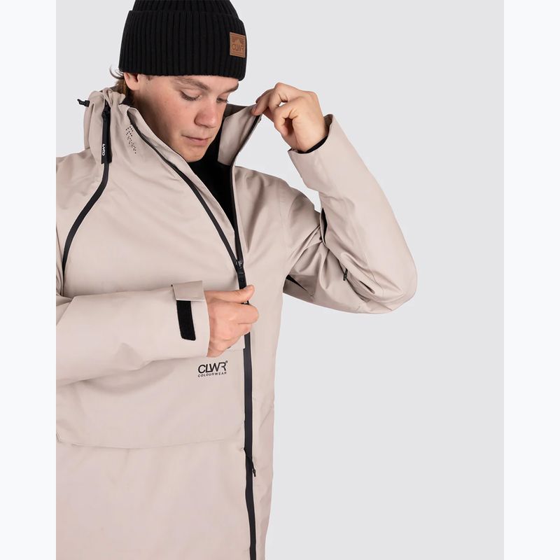 Férfi Colourwear Foil Anorak homok snowboard kabát 12