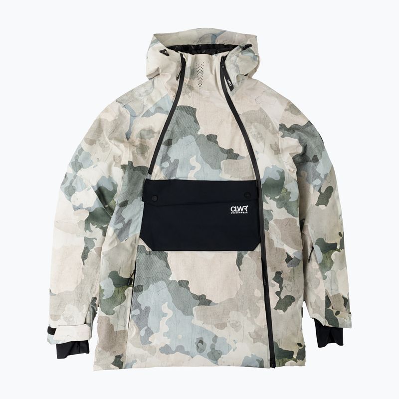 Férfi Colourwear Foil Anorak vízálló snowboard kabát