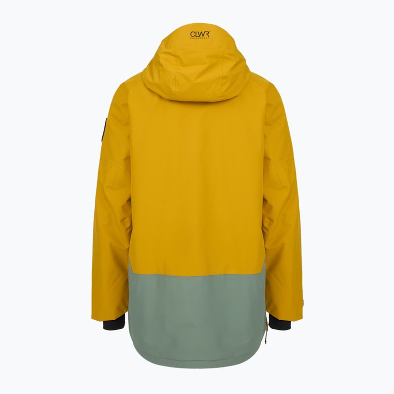 Férfi snowboard kabát Colourwear Signature Anorak yellow 2