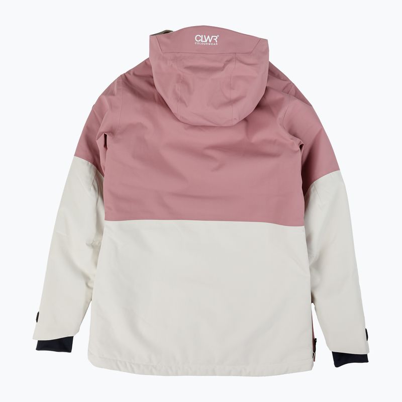 Női Colourwear Homage Anorak 2.0 hófehér snowboard kabát 2