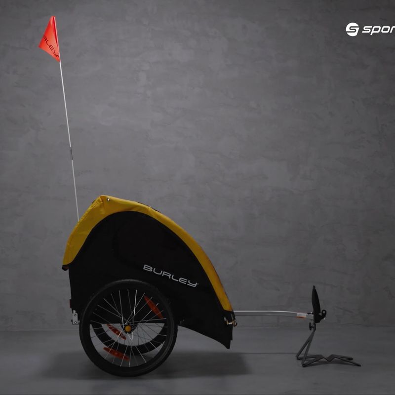 Burley Bee dupla kerékpár utánfutó sárga BU-946206 17