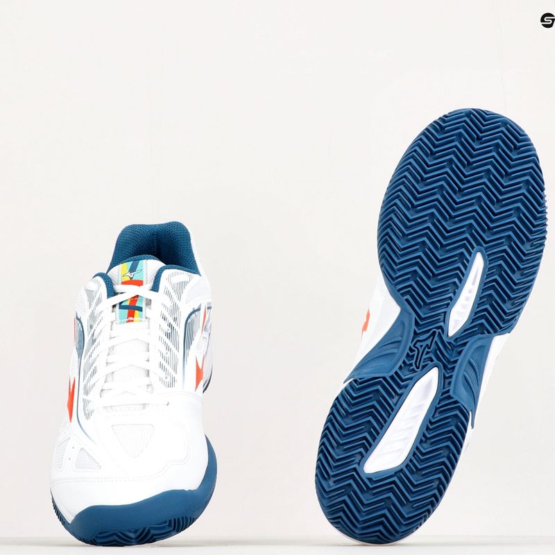 Férfi teniszcipő Mizuno Breakshot 3 CC fehér 61GC2125 10