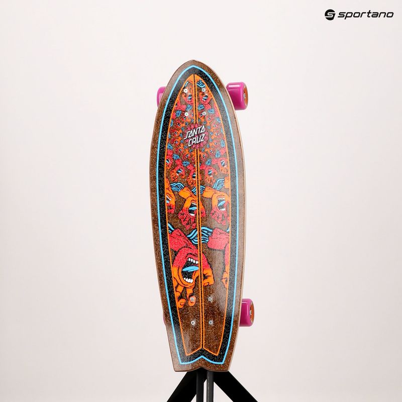 Cruiser gördeszka Santa Cruz Cruzer Cruzer Mandala Hand Shark 8.8 barna 124573 11