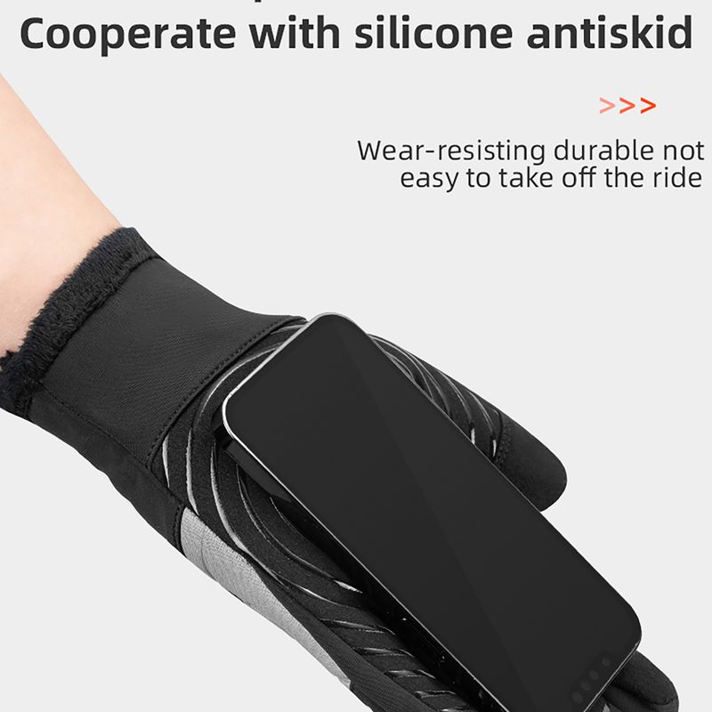 Kerékpáros kesztyűk Rockbros Full-finger S317 black 2