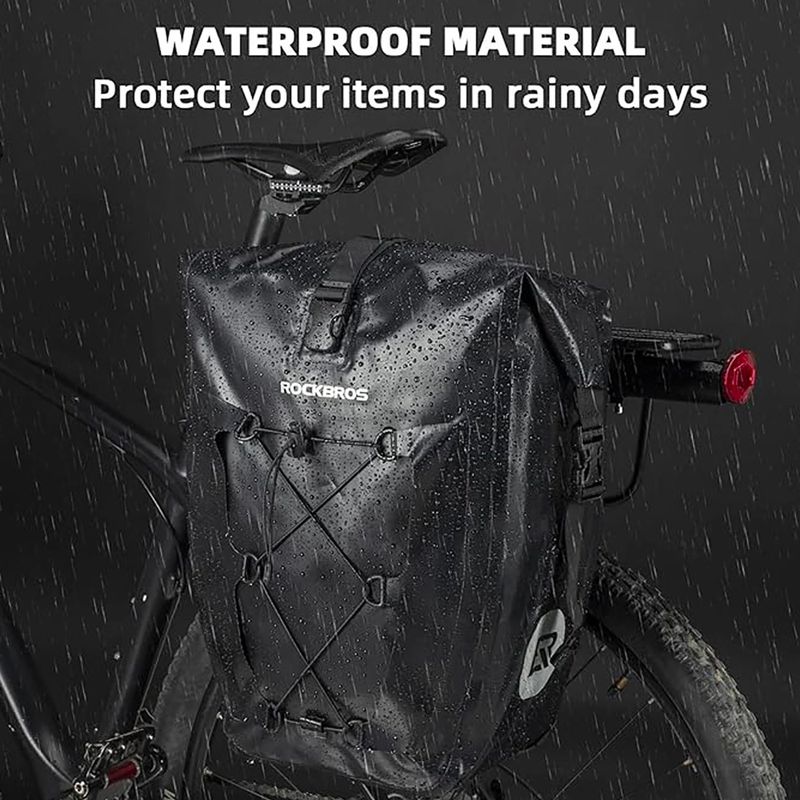Biciklis táskák Rockbros 30140022001 Bicycle Pannier Bag 2pcs black 5