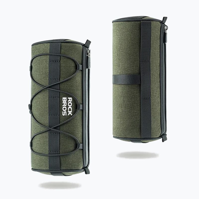 Kerékpártáska Rockbros 30110049001 Bike Front Bag 2 l green/black 2