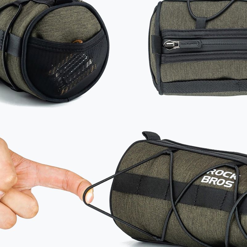 Kerékpártáska Rockbros 30110049001 Bike Front Bag 2 l green/black 4