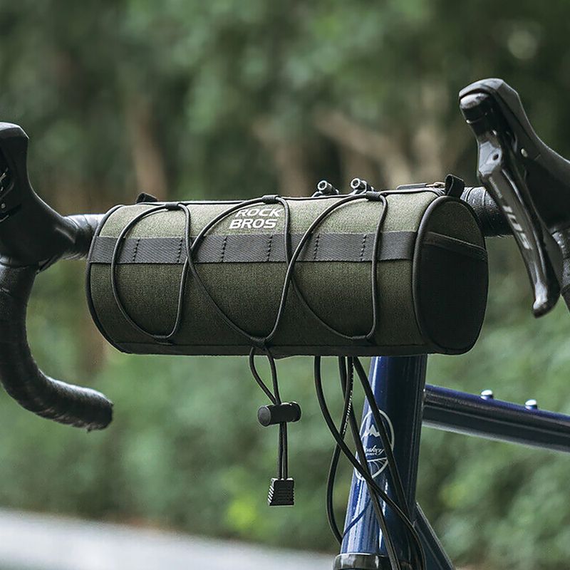 Kerékpártáska Rockbros 30110049001 Bike Front Bag 2 l green/black 8