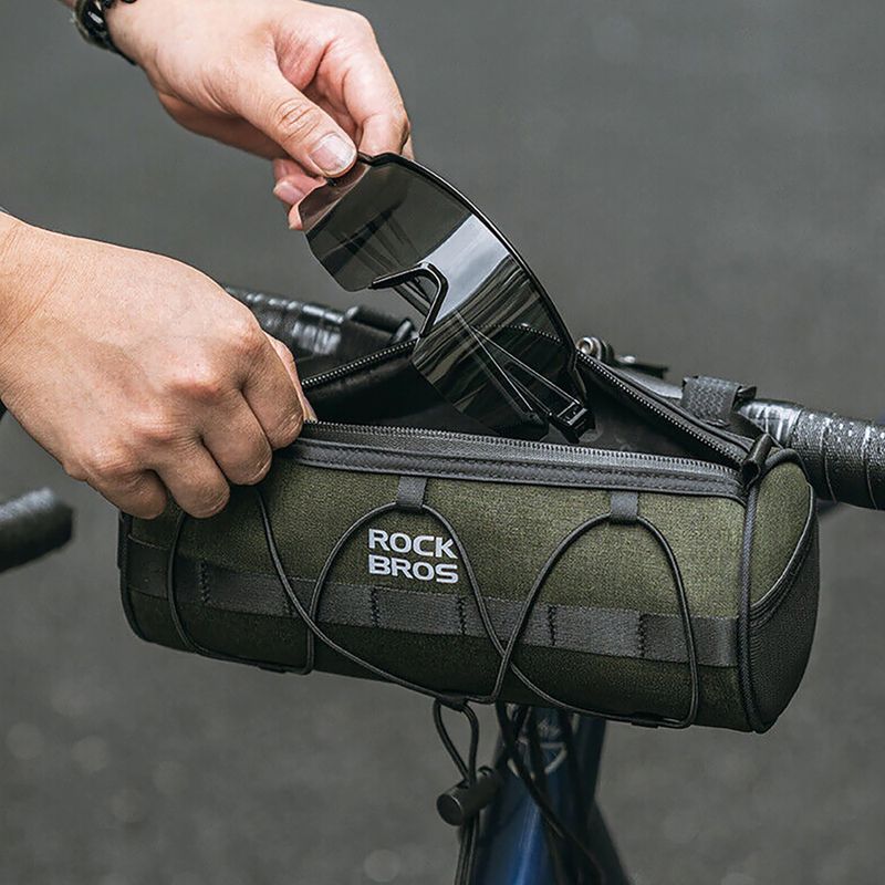 Kerékpártáska Rockbros 30110049001 Bike Front Bag 2 l green/black 9