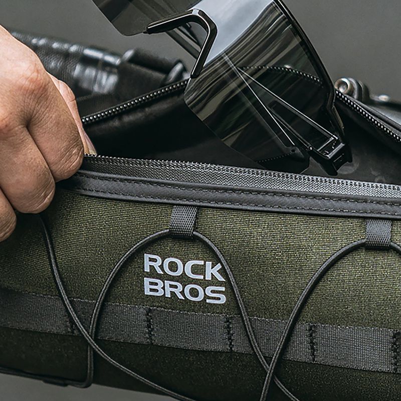 Kerékpártáska Rockbros 30110049001 Bike Front Bag 2 l green/black 11
