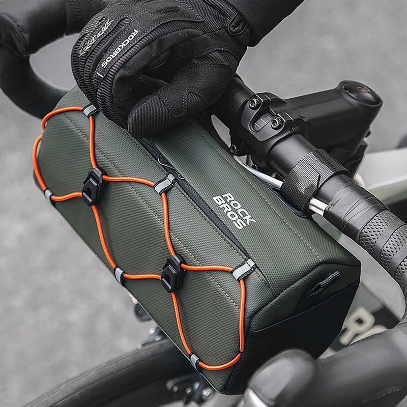 Kormánytáska Rockbros 30110054 Bike Front Bag 2,2 l army green 3