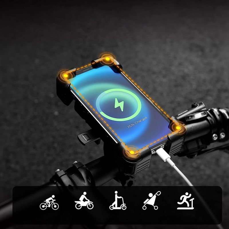 Telefontartó kerékpárra Rockbros 25210030001 Phone Holder black 5