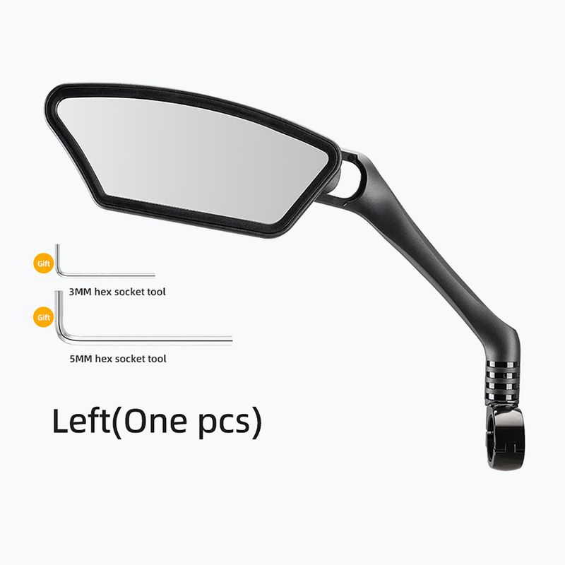 Kerékpár tükör Rockbros 26210007001 Mirror 1 pcs Left black 2