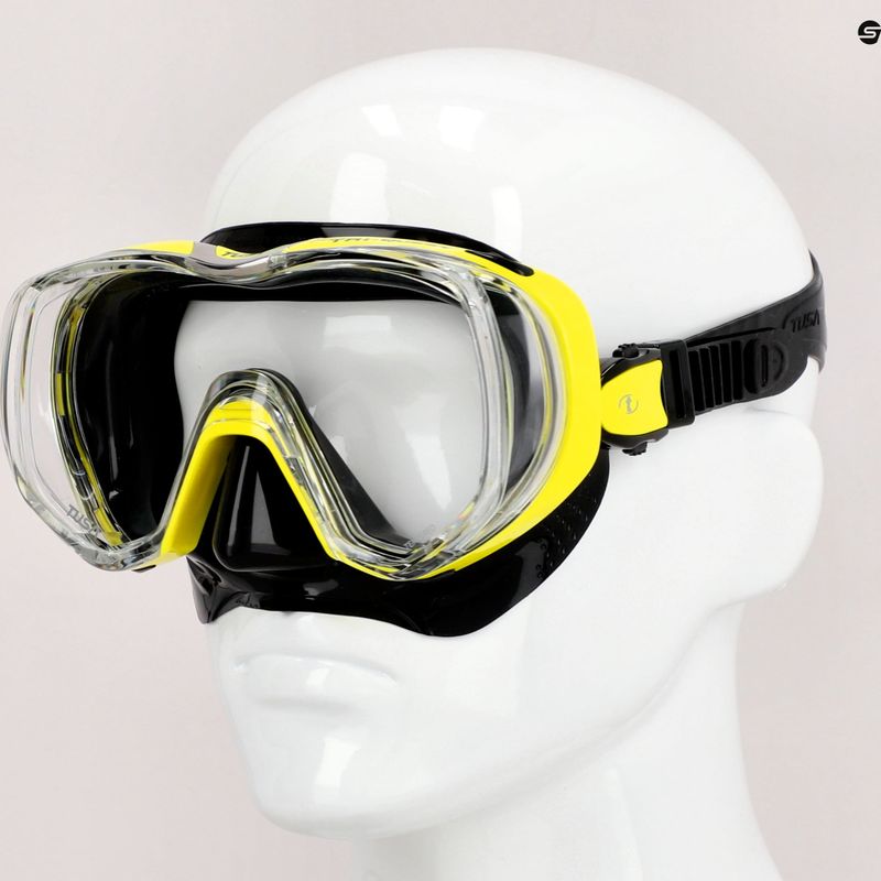 TUSA Tri-Quest Fd maszk sárga M-3001 5