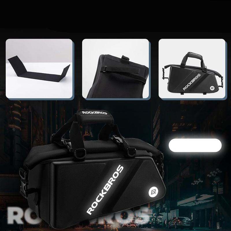 Rockbros kerékpártartó táska 30140090 11.6 l fekete 4