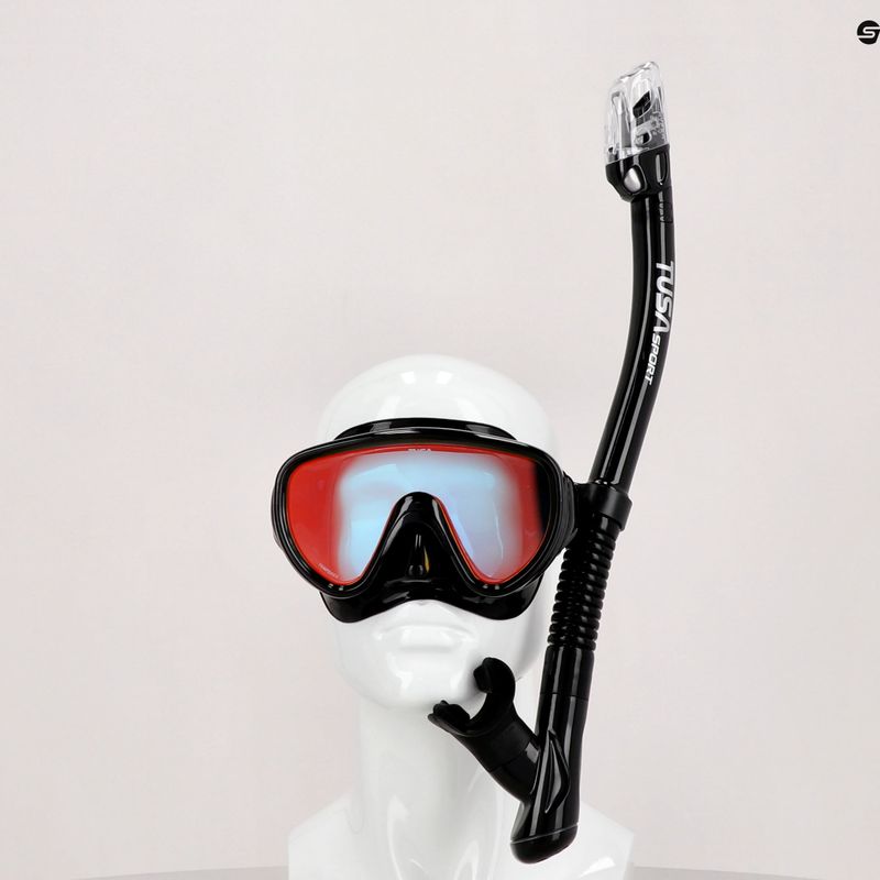 TUSA búvárszett maszk + snorkel fekete UC-1625P 8