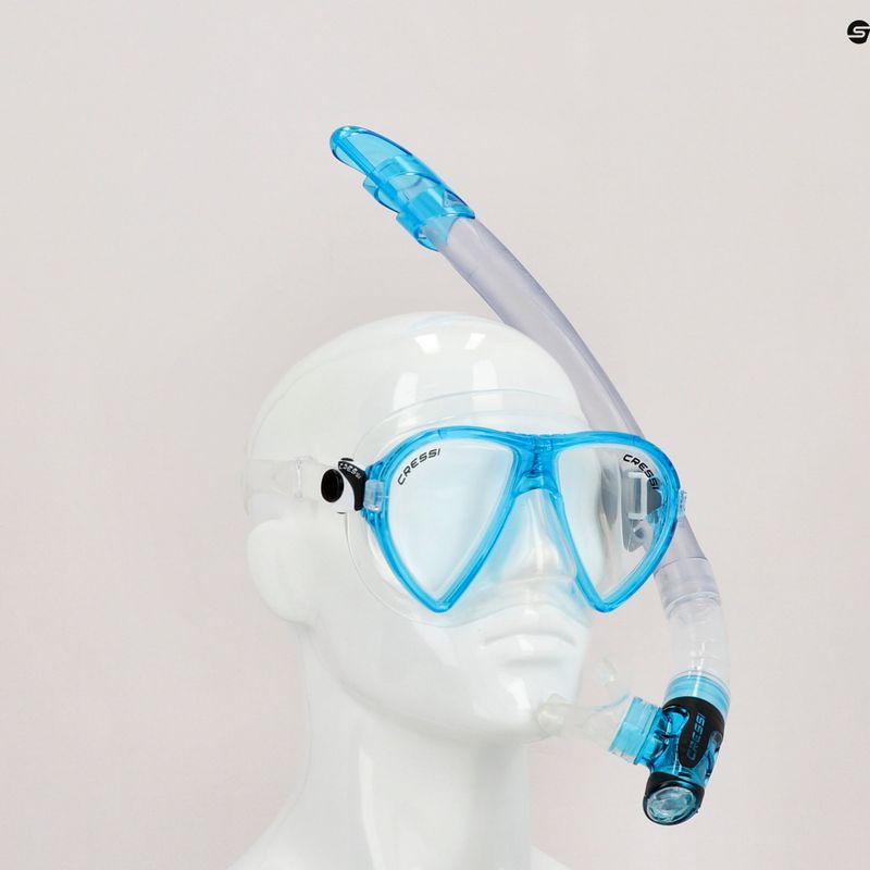Cressi snorkel szett Ocean maszk + Gamma snorkel tiszta kék DM1000113 8