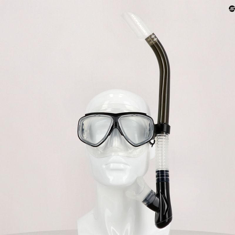 TUSA maszk + snorkel szett fekete UC-7519P 6