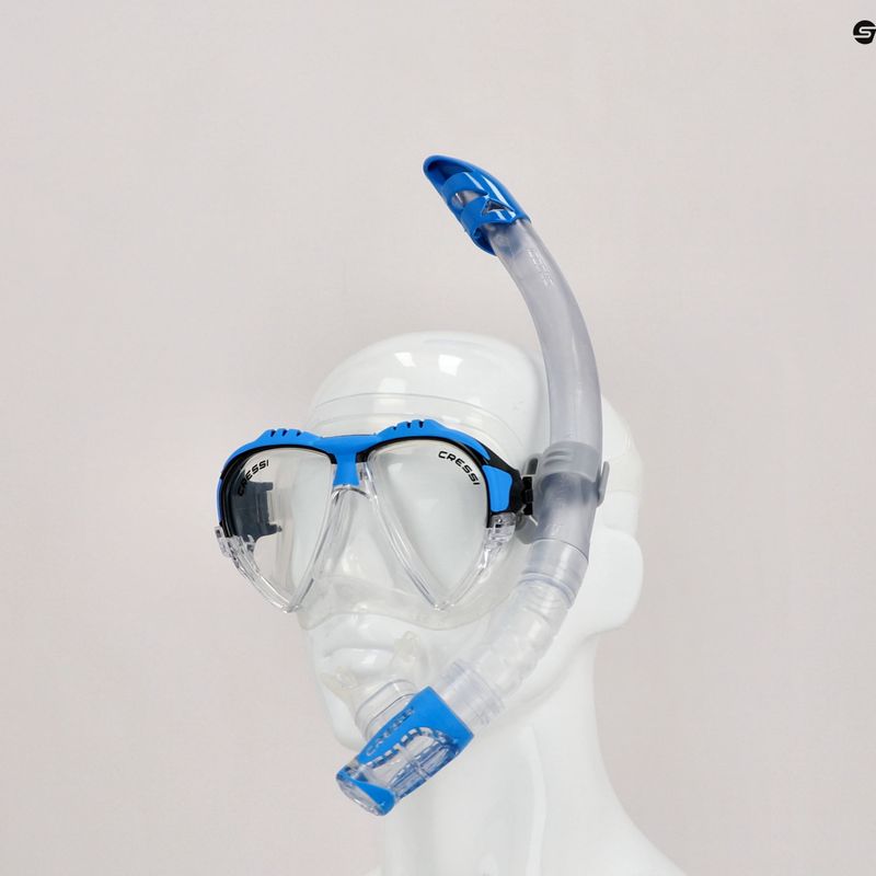 Cressi búvárszett Matrix + Gamma maszk + snorkel kék DS302501 8