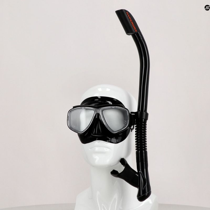 TUSA maszk + snorkel szett fekete UC-7519P 3