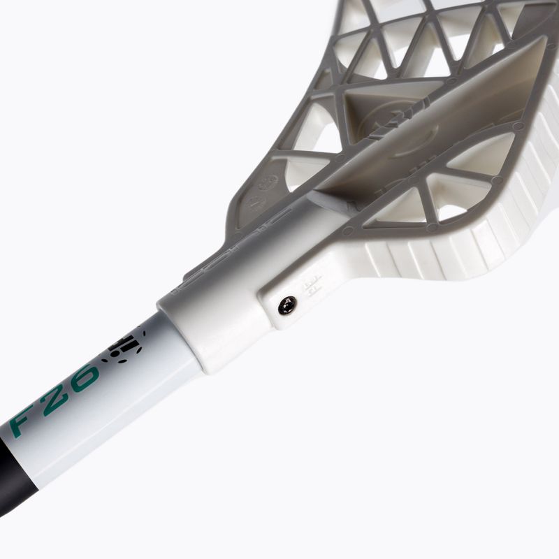 UNIHOC Iconic Composite 26 jobbkezes floorball bot fekete-fehér 04942 4