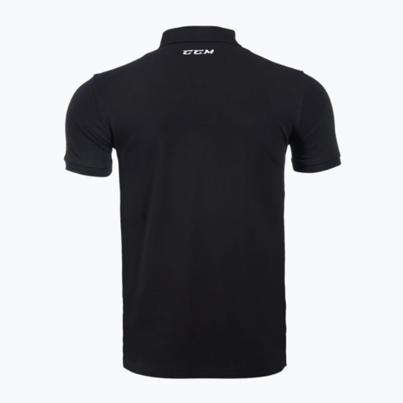 Férfi póló CCM Polo SR black 2